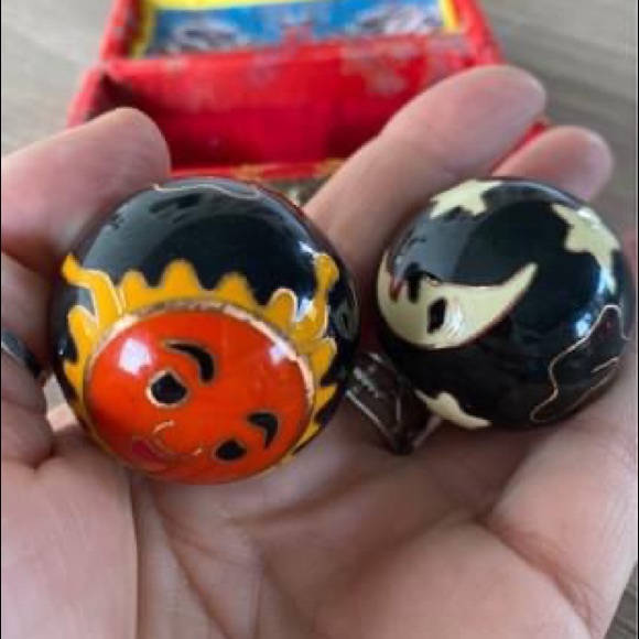 Vintage Sun and Moon Meditation Balls - Picture 2 of 3